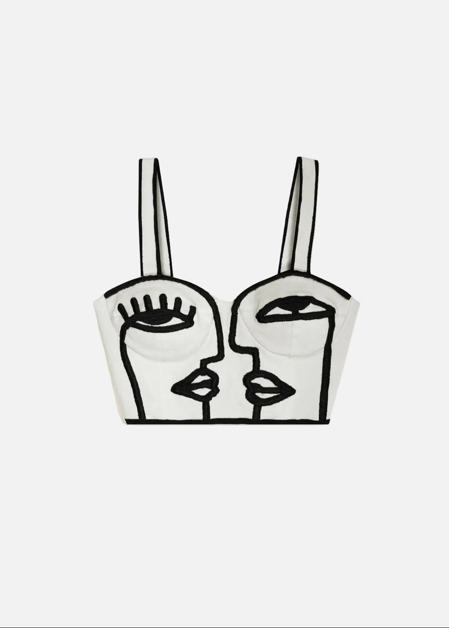 Daria Corset Top - White