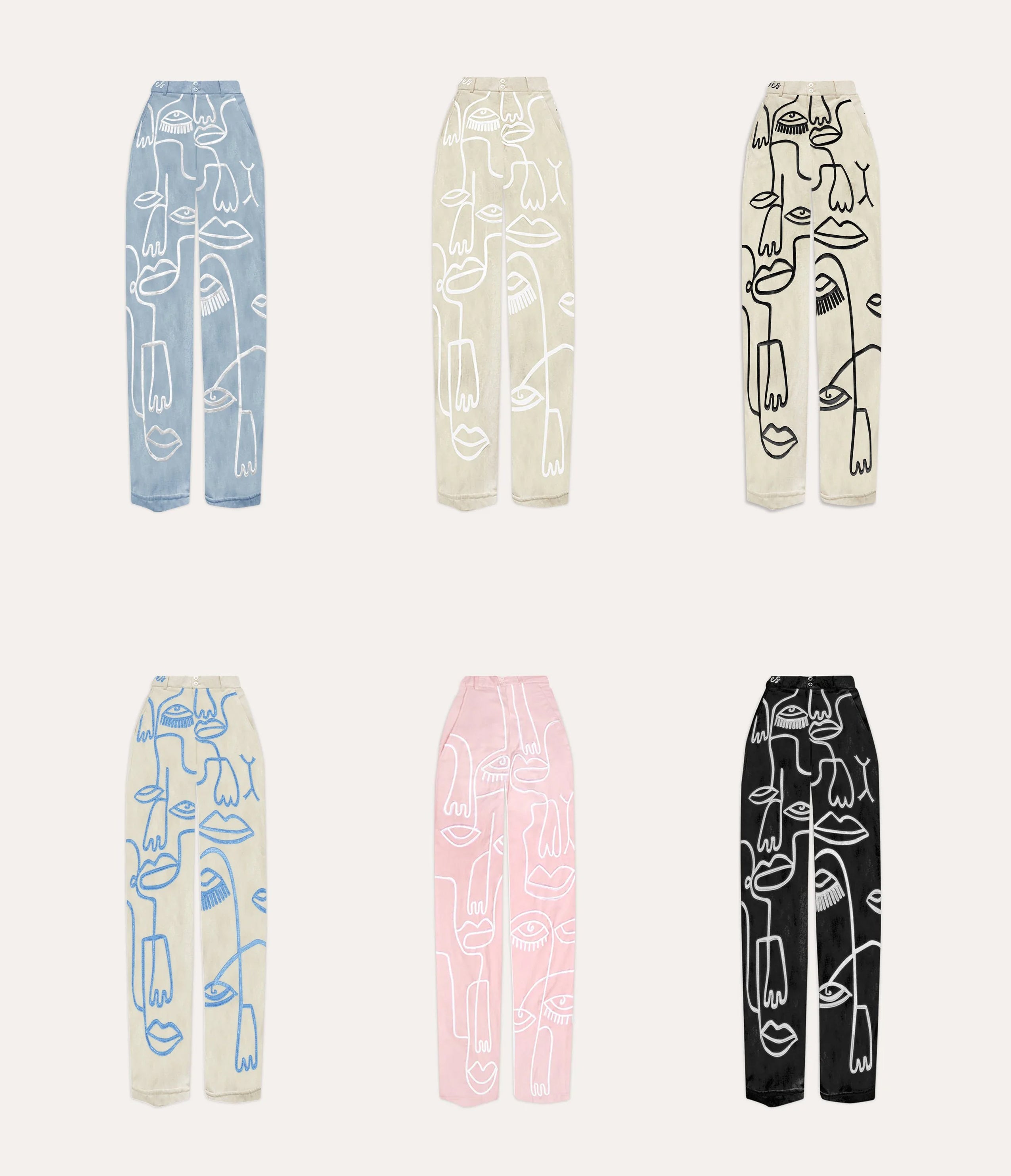 Pants Siam - Baby Blue - .MAISON LES ÉNERVÉS | Prêt-à-porter | Official online store