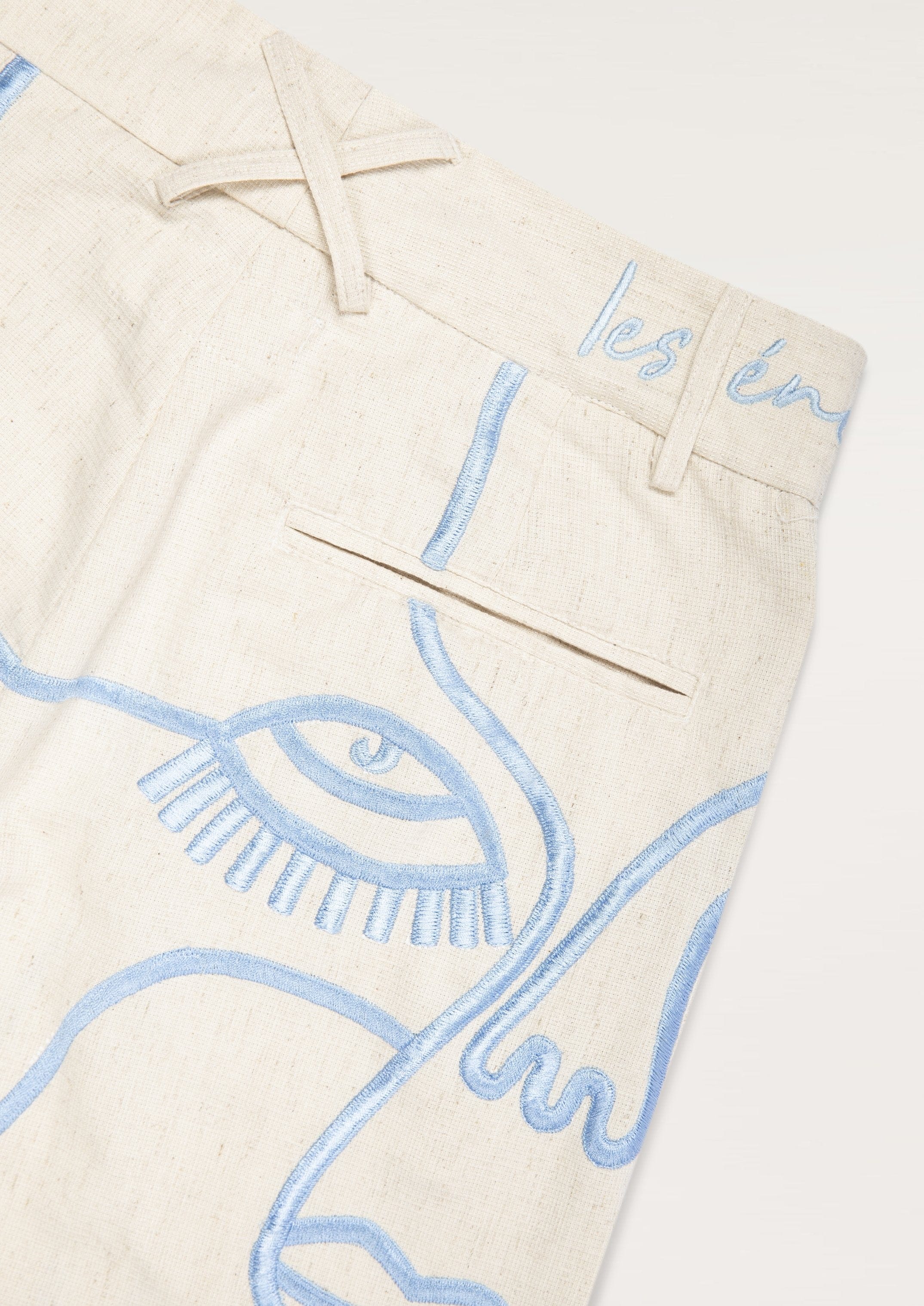 Pants Siam - Ivory Blue - .MAISON LES ÉNERVÉS | Prêt-à-porter | Official online store