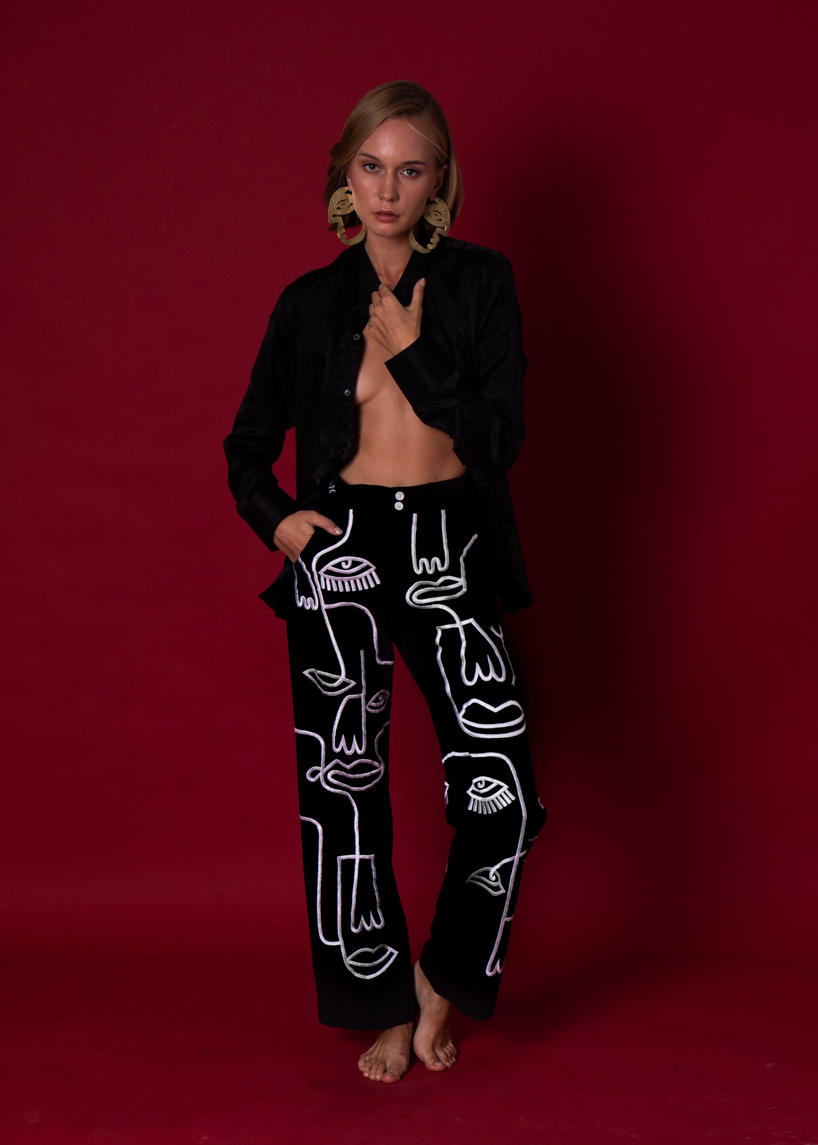 Pants Siam - Noir - .MAISON LES ÉNERVÉS | Prêt-à-porter | Official online store