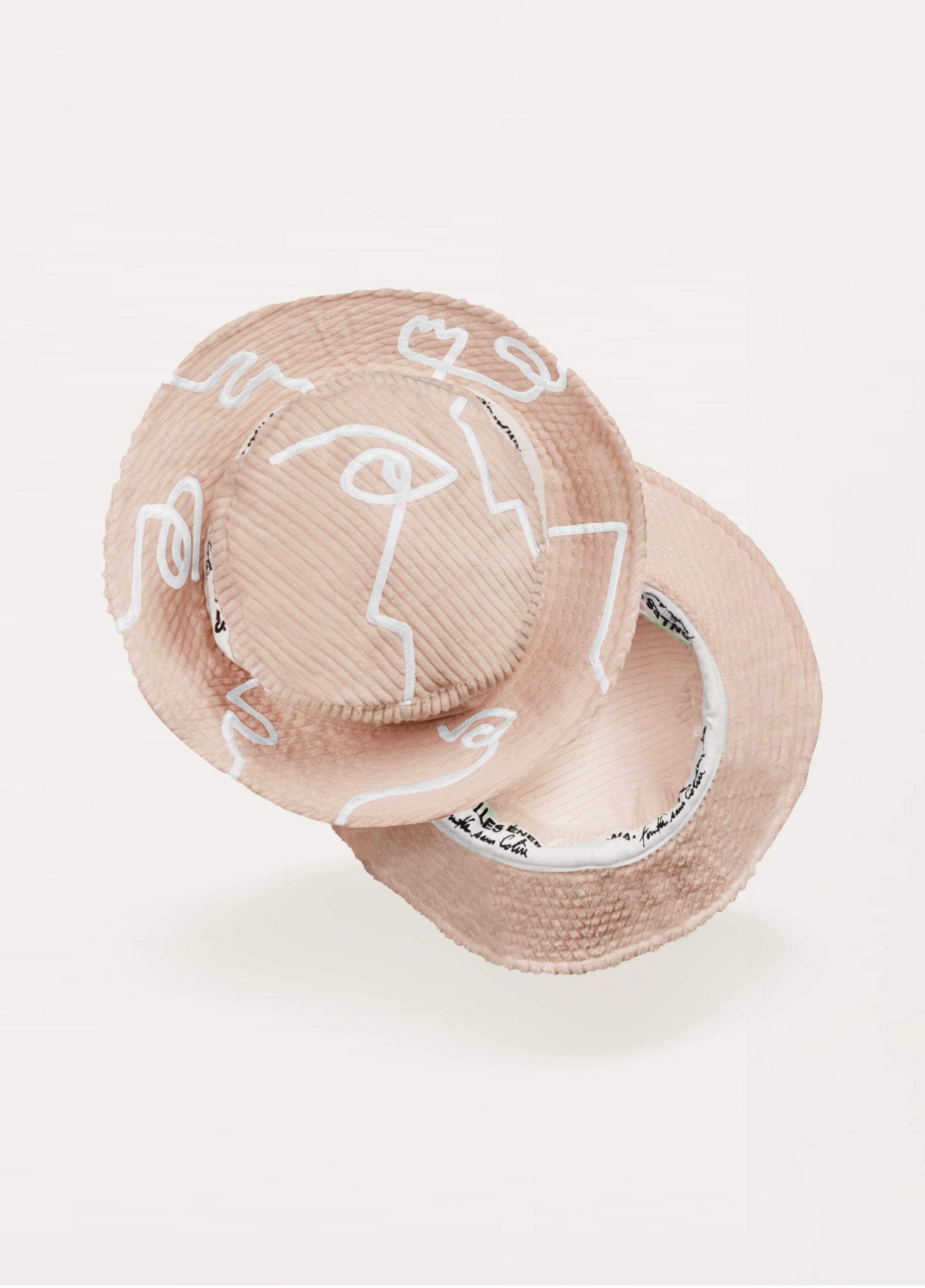 Reversible Bucket Hat - Rose - .MAISON LES ÉNERVÉS | Prêt-à-porter | Official online store