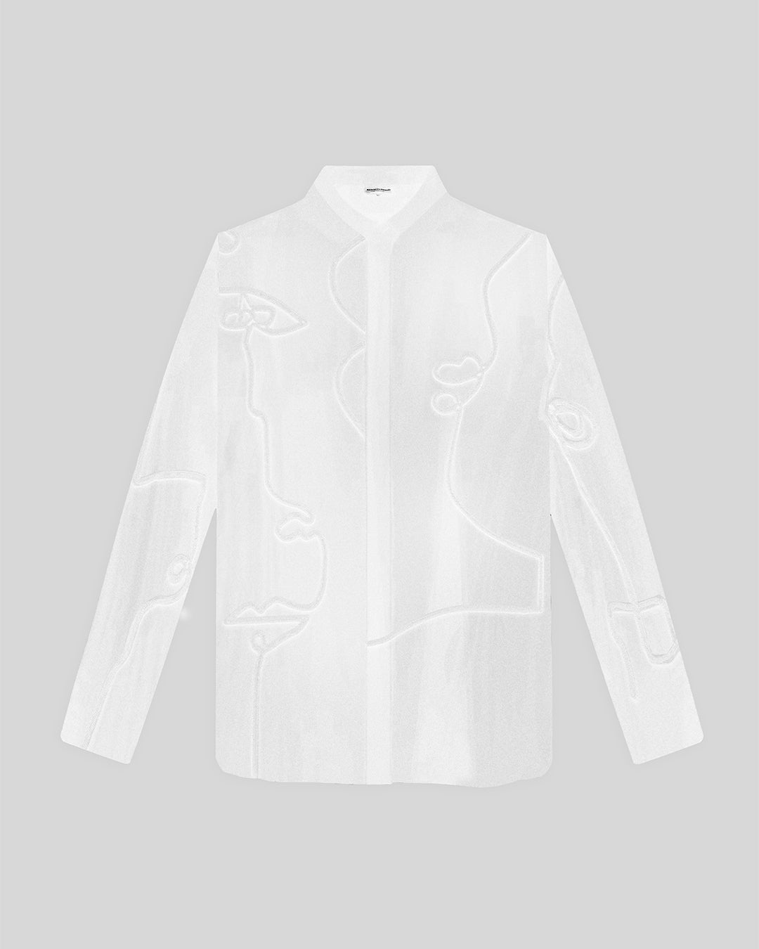 Richard Embroidered Silk Shirt - White - .MAISON LES ÉNERVÉS | Prêt-à-porter | Official online store