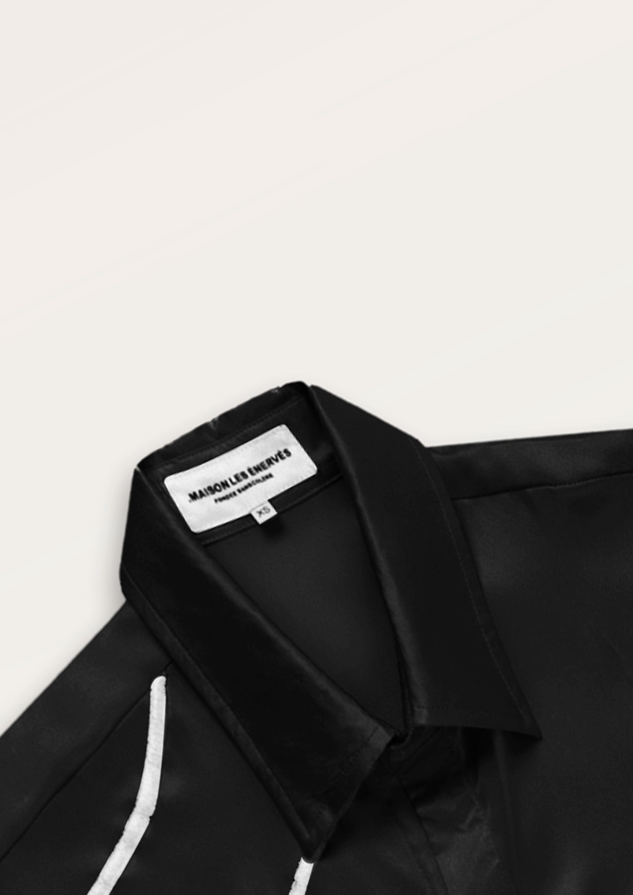 Richie Silk Shirt - Black - .MAISON LES ÉNERVÉS | Prêt-à-porter | Official online store