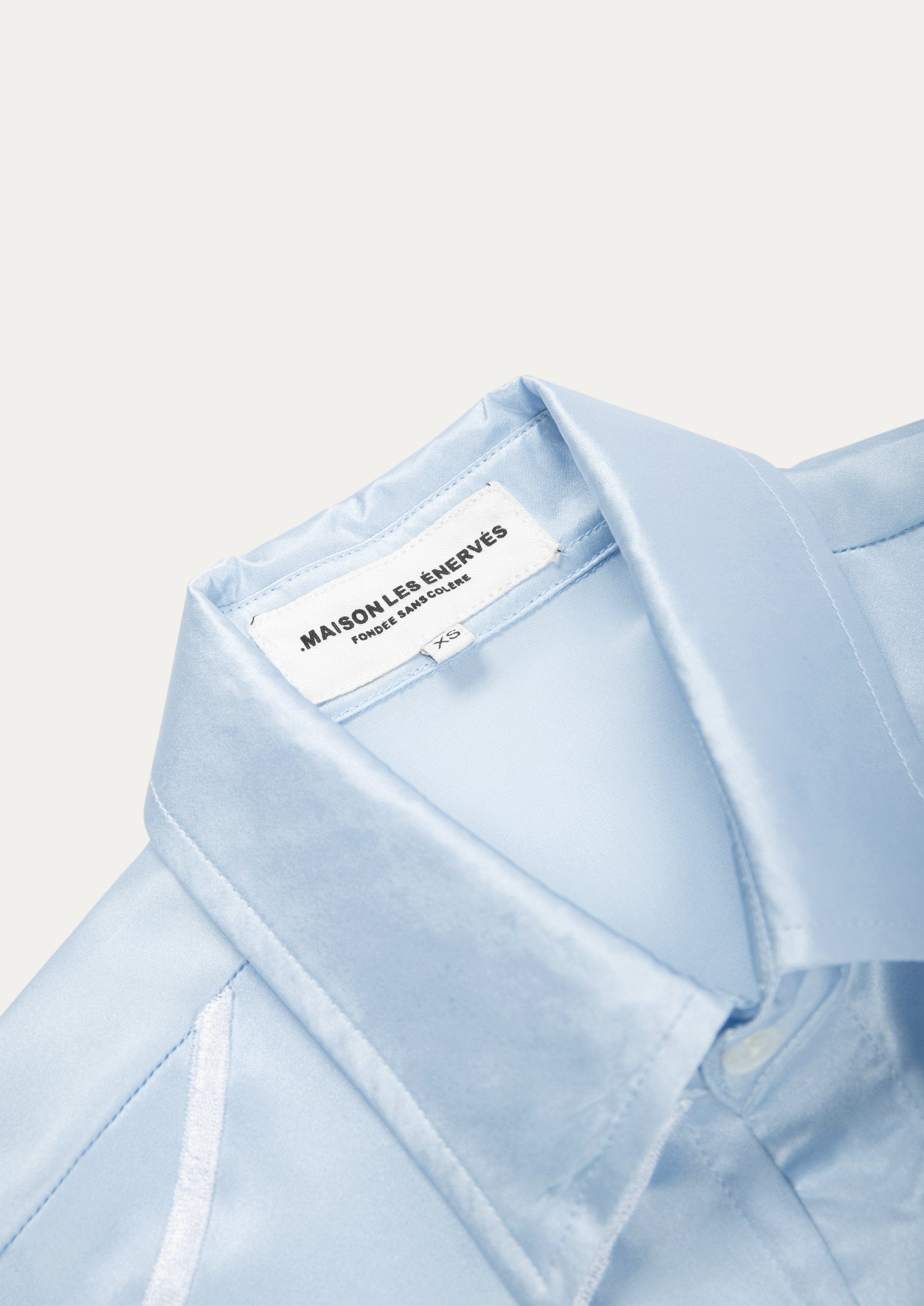 Richie Silk Shirt - Blue - .MAISON LES ÉNERVÉS | Prêt-à-porter | Official online store