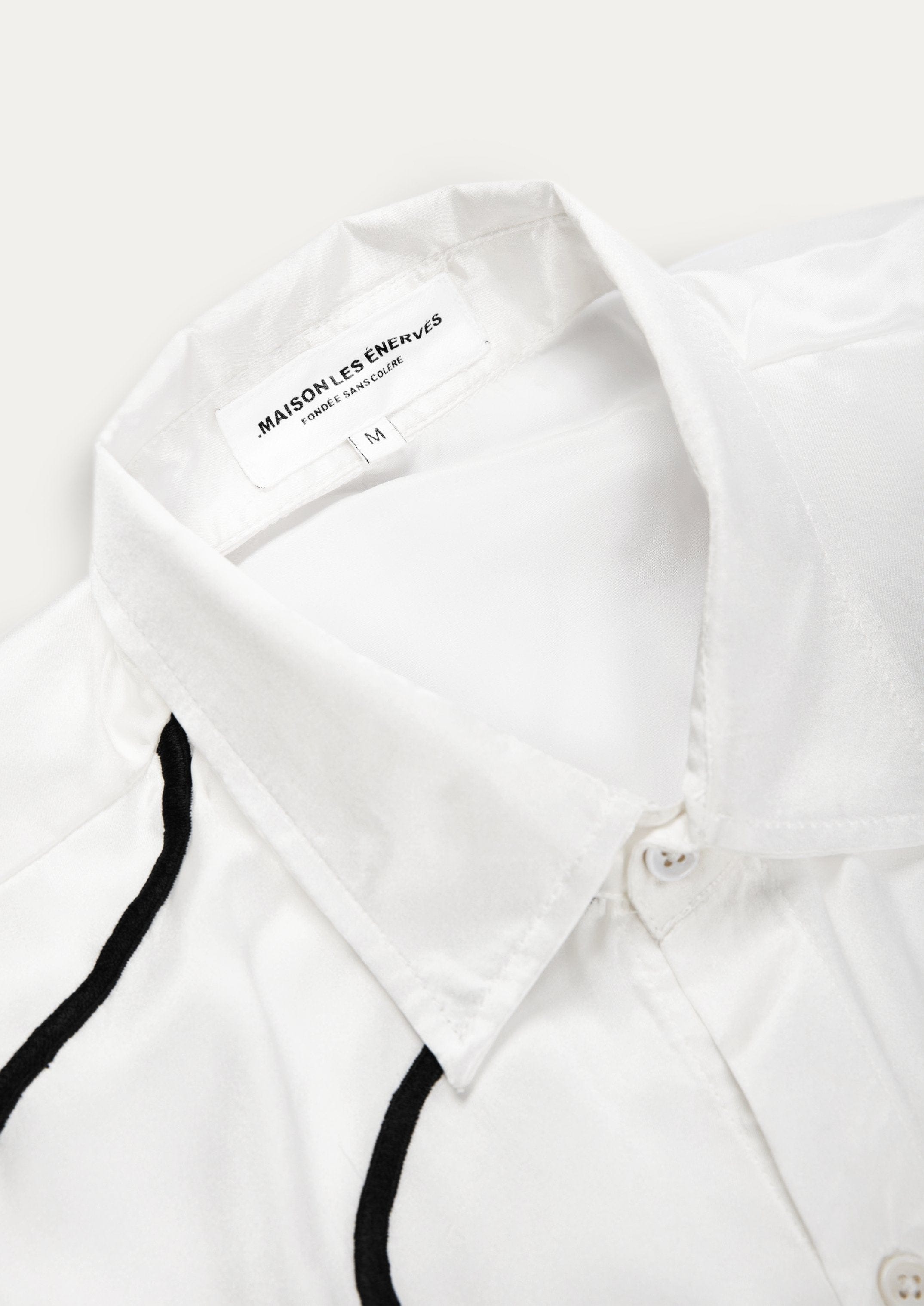 Richie Silk Shirt - White - .MAISON LES ÉNERVÉS | Prêt-à-porter | Official online store